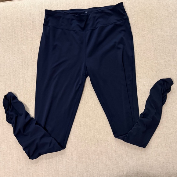 Sweaty Betty All Day full length 27" leggings blue ruching XXL scrunch 2XL - Picture 2 of 3